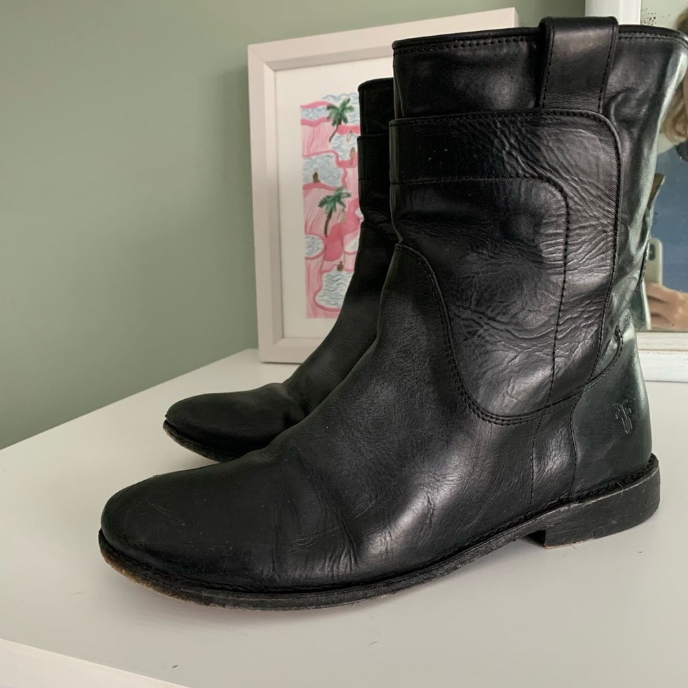 Vintage Black Frye Boots
